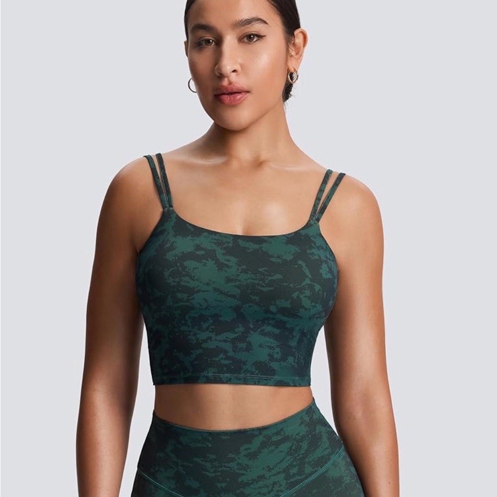 Aoxjox Women's Workout Sports Bras/ Crop Tank/ Cami. Padded With Twist Back. S